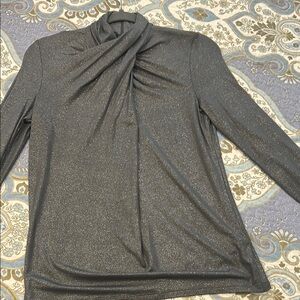 Ralph Lauren Gray Ruched Blouse